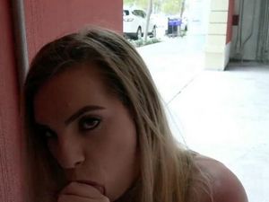 Teenager blond mega-bitch was down for